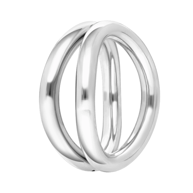 Gerecycleerd stainless steel ring amandine
