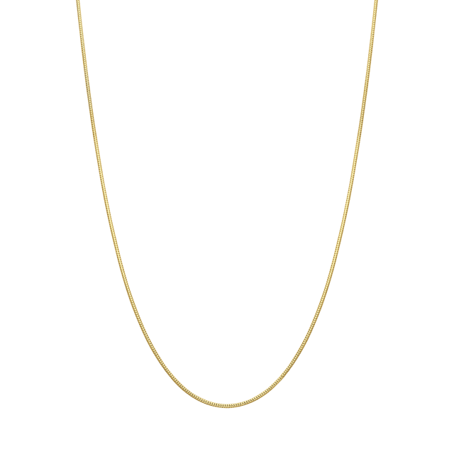 Gerecycleerd zilveren goldplated ketting schakel slang