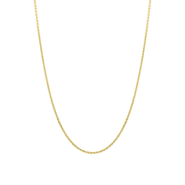 Gerecycleerd zilveren goldplated ketting schakel