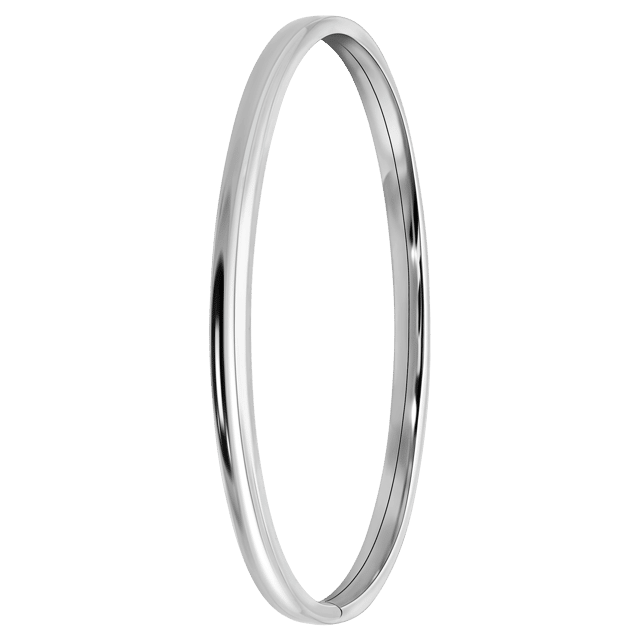 Zilveren bangle 4mm