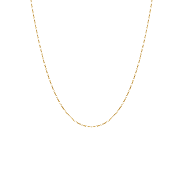 Stainless steel goldplated schakelketting 1mm voor dames