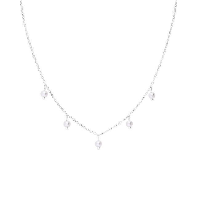 Myla stainless steel ketting met parels voor dames