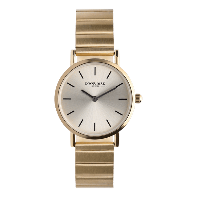 Donna Mae horloge goudkleurig