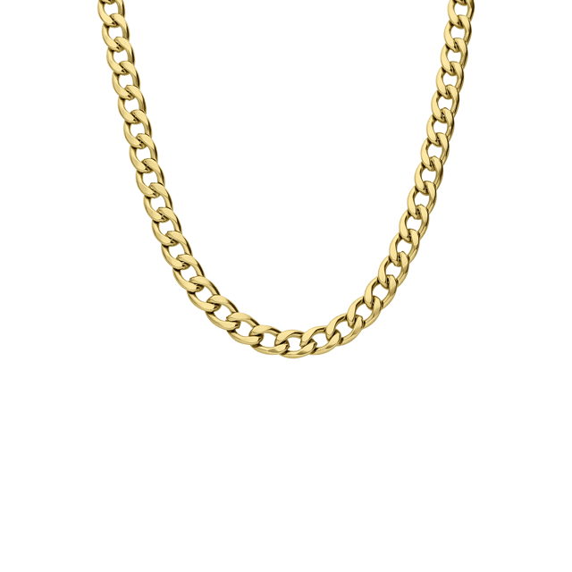 Guess heren stainless steel goldplated collier MY CHAINS