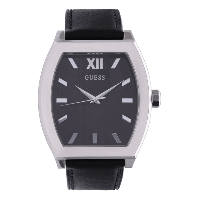 Guess herenhorloge met leren band PUNTUAL GW0706G1