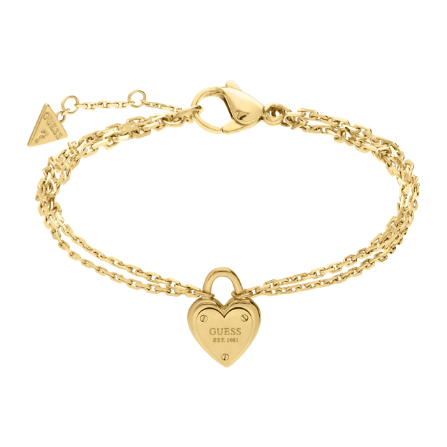 Guess stainless steel goldplated armband ALL YOU NEED IS LOVE