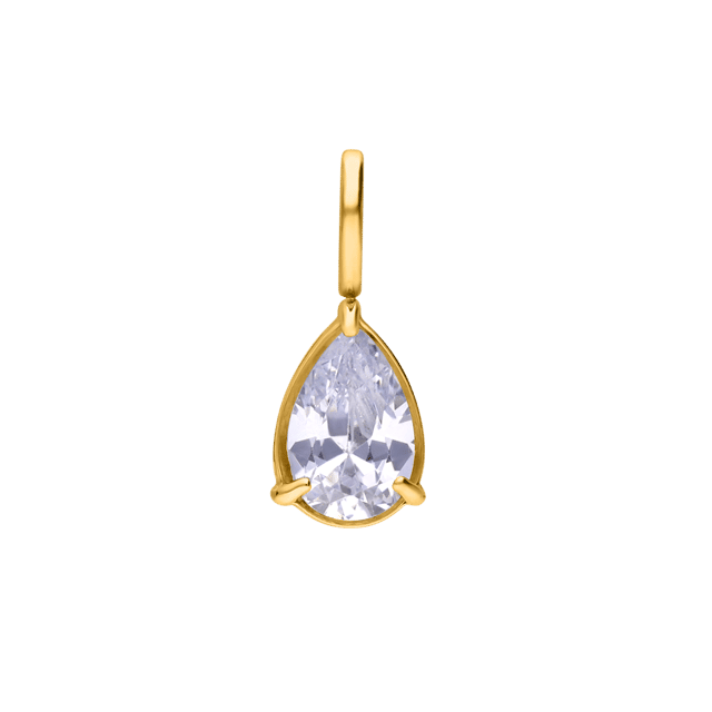 Stainless steel goldplated bedel druppel
