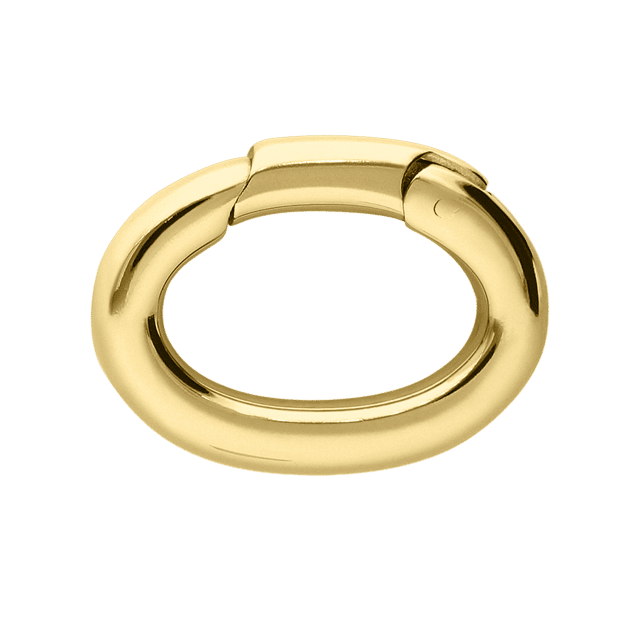 Stainless steel goldplated bedel sluiting rond