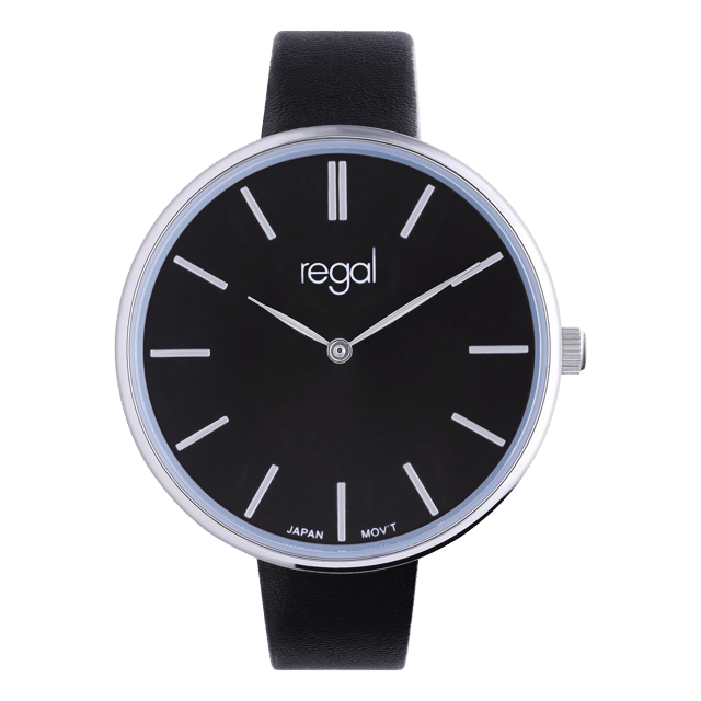 Regal dames horloge met zwarte band