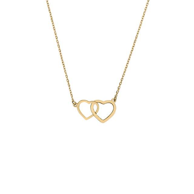 9 karaat ketting hart