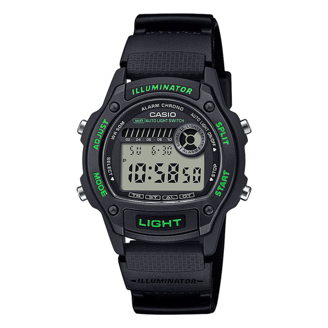 Casio Digitaal Kinder Horloge Groen W-220H-1A3VEF