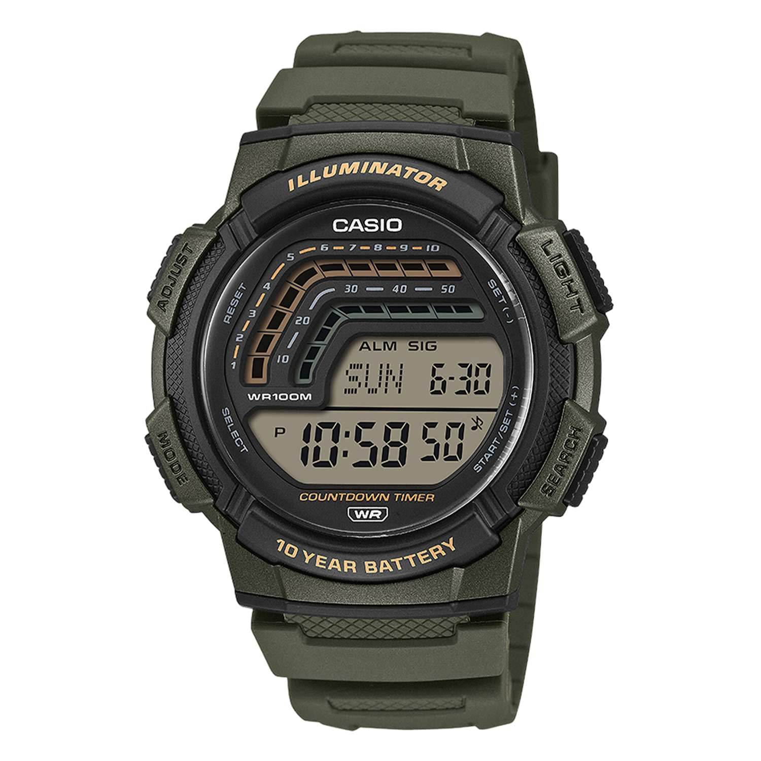 Casio digitaal horloge WS-1800-3AVEF