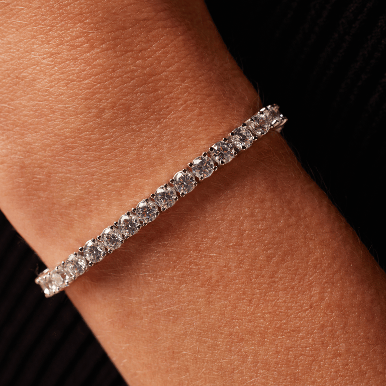 Armband, 925 Silber, mit Zirkonia
