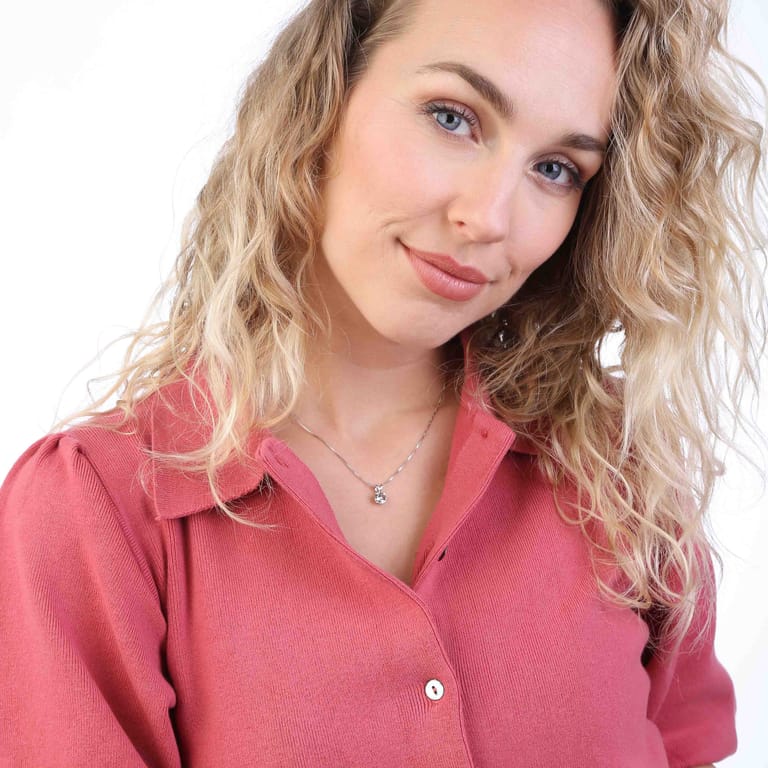 Zilveren ketting met hanger zirkonia voor dames