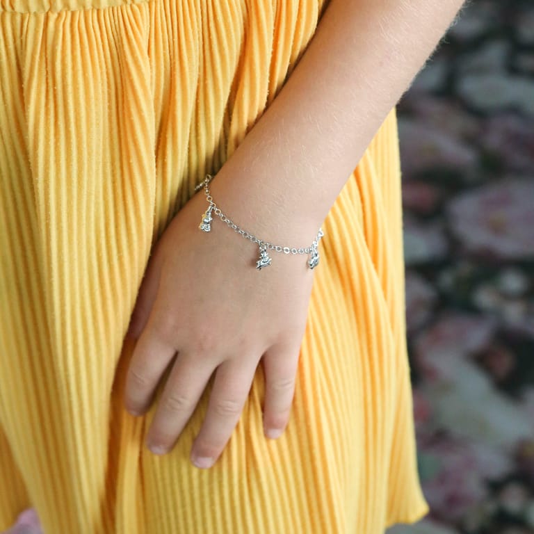 Zilveren kinder bedelarmband