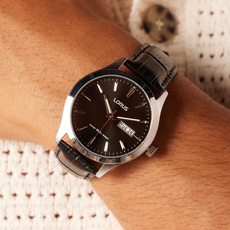 Lorus Heren Horloge Zwart RXN41CX9