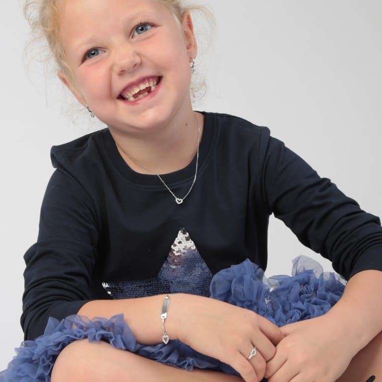 Kinderring aus 925 Silber mit Zirkonia
