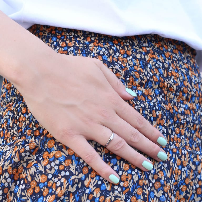 Silberner Ring mit Swarovski-Zirkonia für Damen