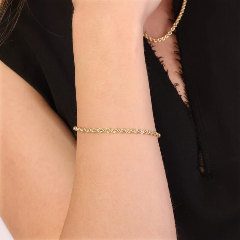 9 Karaat armband koord