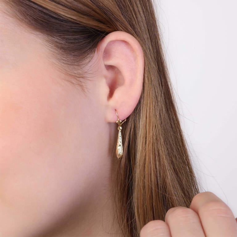9 karaat oorhangers pegel voor dames