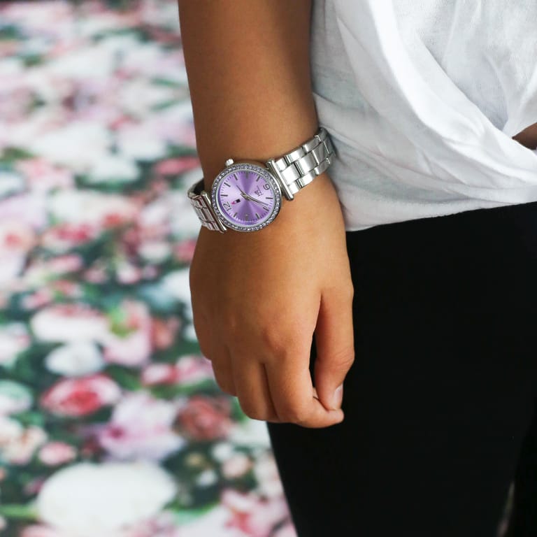 Little Miss Fabulous horloge met een stalen band