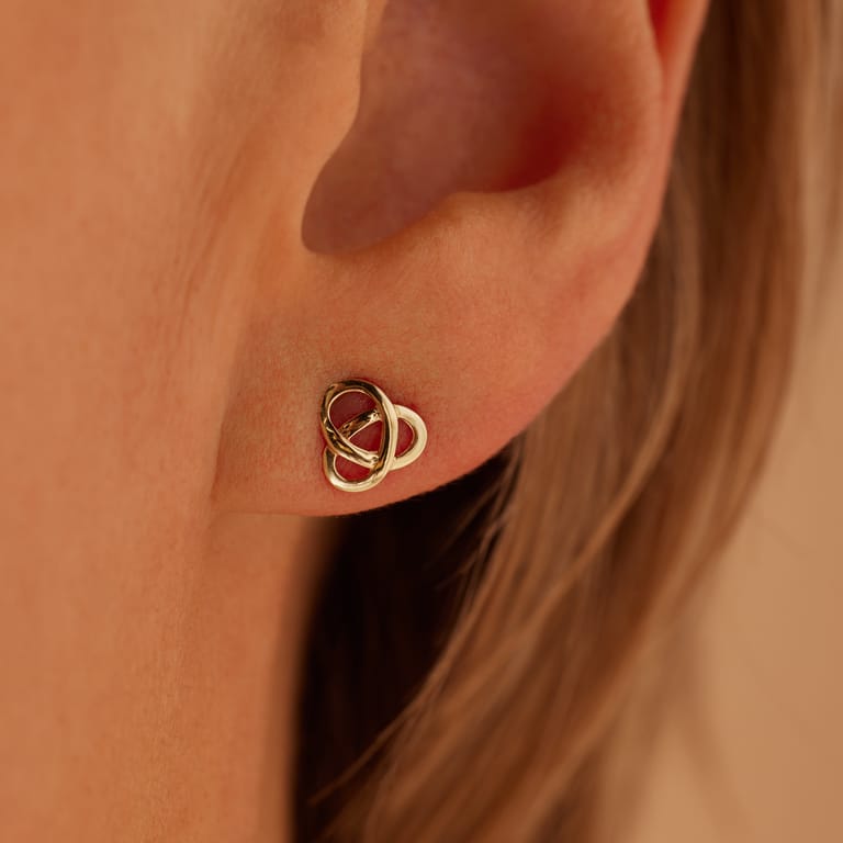 Ohrringe aus 585 Gelbgold Knoten
