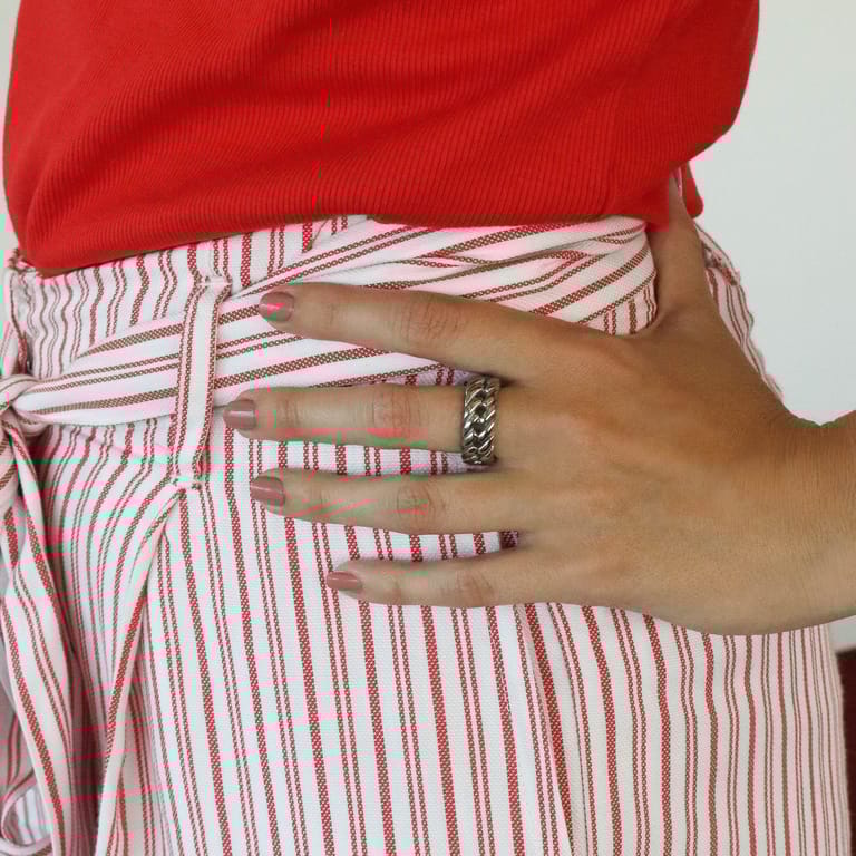 Stainless steel liefdesring Bogota dames en heren