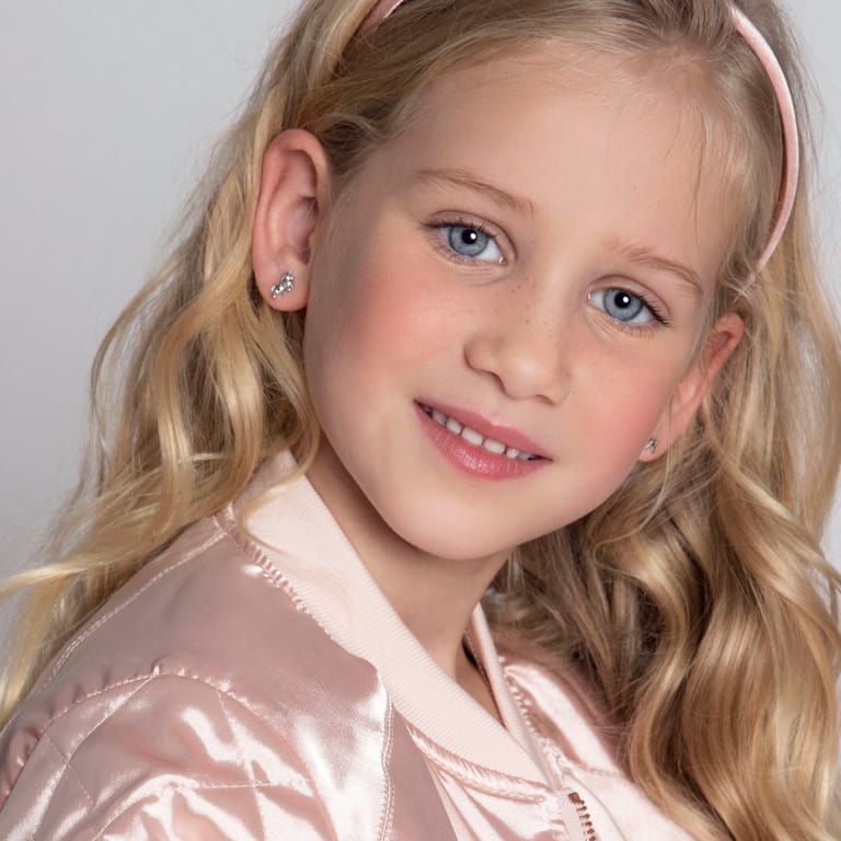Zilveren kinderoorbellen paard
