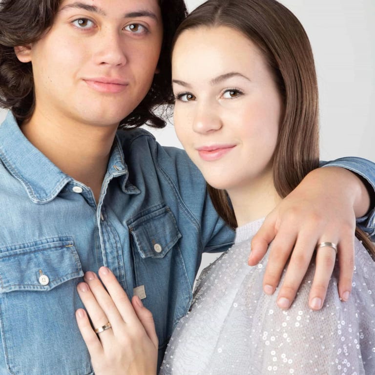 Silberner liebesring für Damen ,,Bilbao