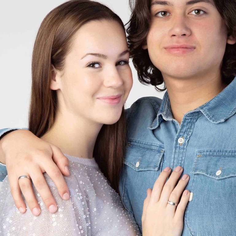 Silberner liebesring für Herren ,,Zakynthos