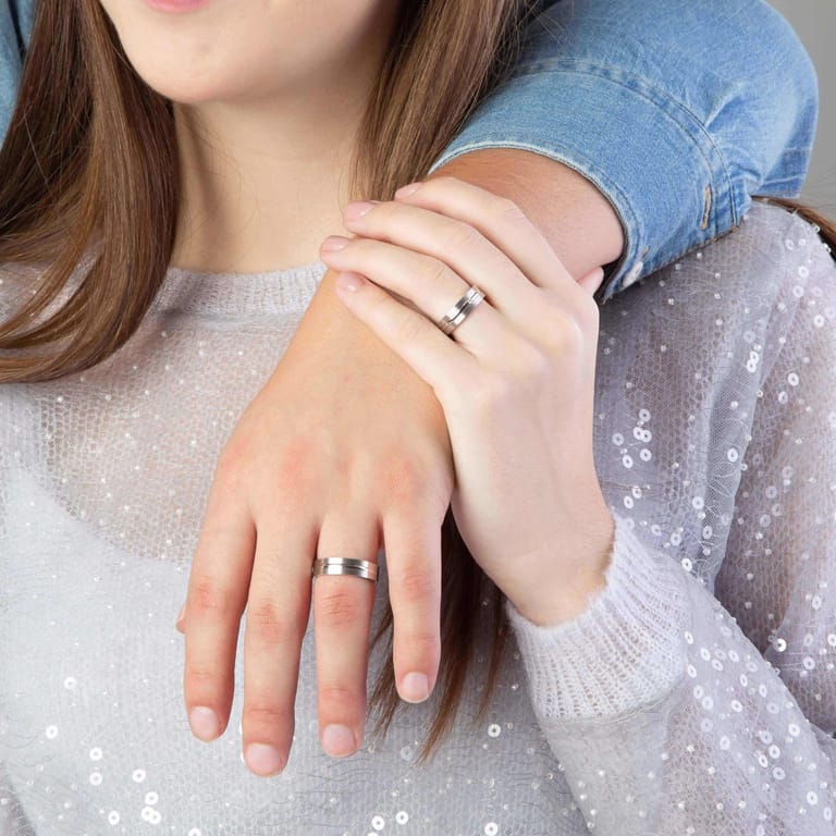 Zilveren liefdesring Chios dames zirkonia