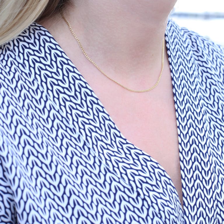 9 karaat ketting gourmet voor dames