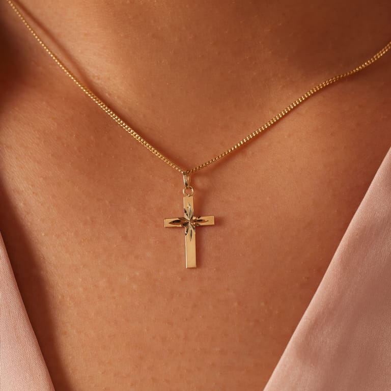 585 Gelbgold-Anhänger „Kreuz“