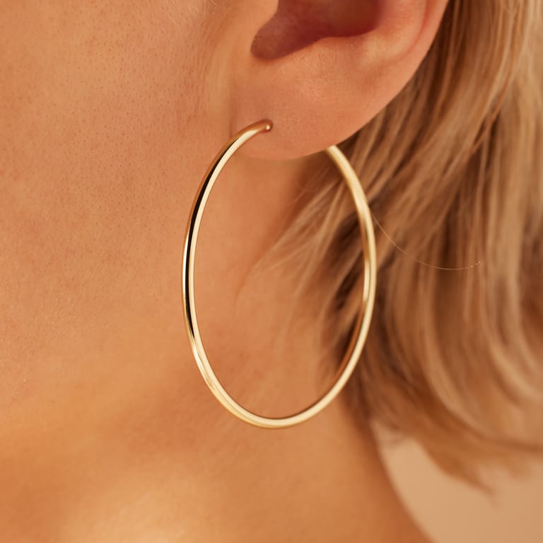 Zilveren goldplated oorringen voor dames