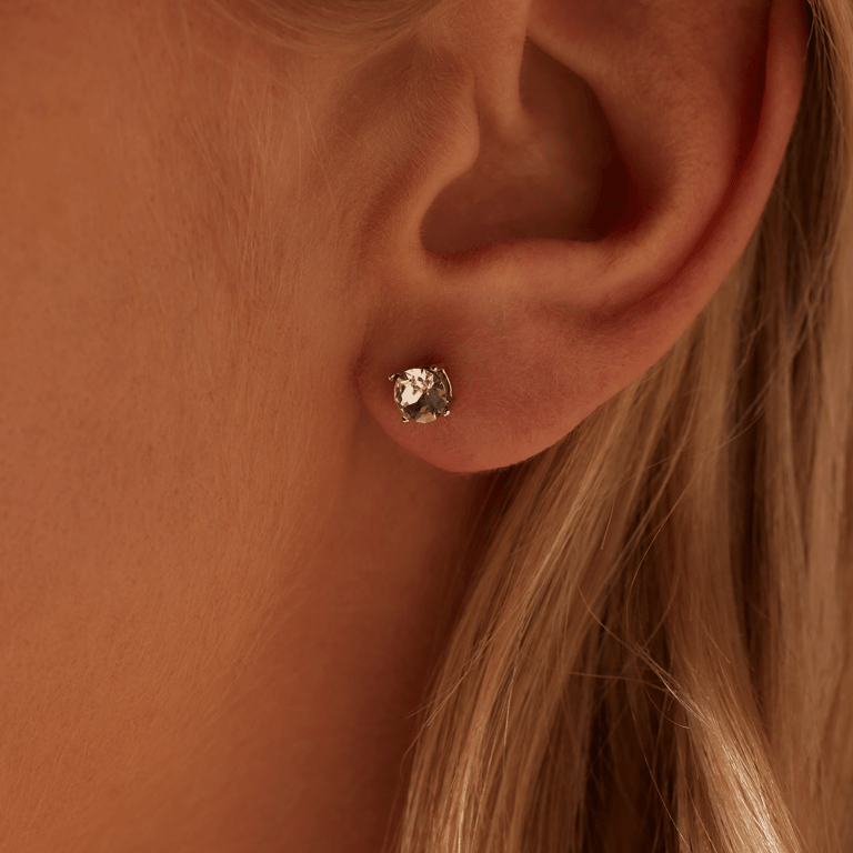  Schmuckset, 925 Silber, Kristall, weiß