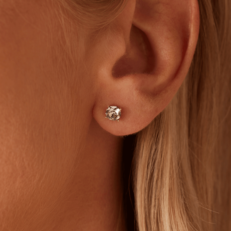 Zilveren goldplated sieradenset met kristal voor dames