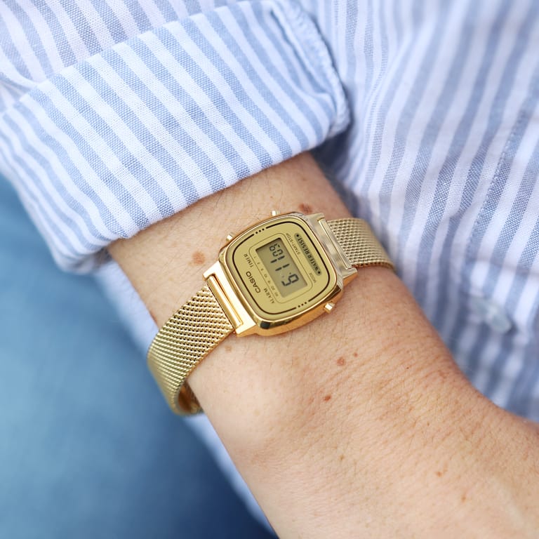 Casio Retro Digitaal Dameshorloge Goudkleurig LA670WEMY-9EF