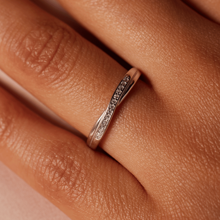 Ring, 925 Silber, mit Zirkonia