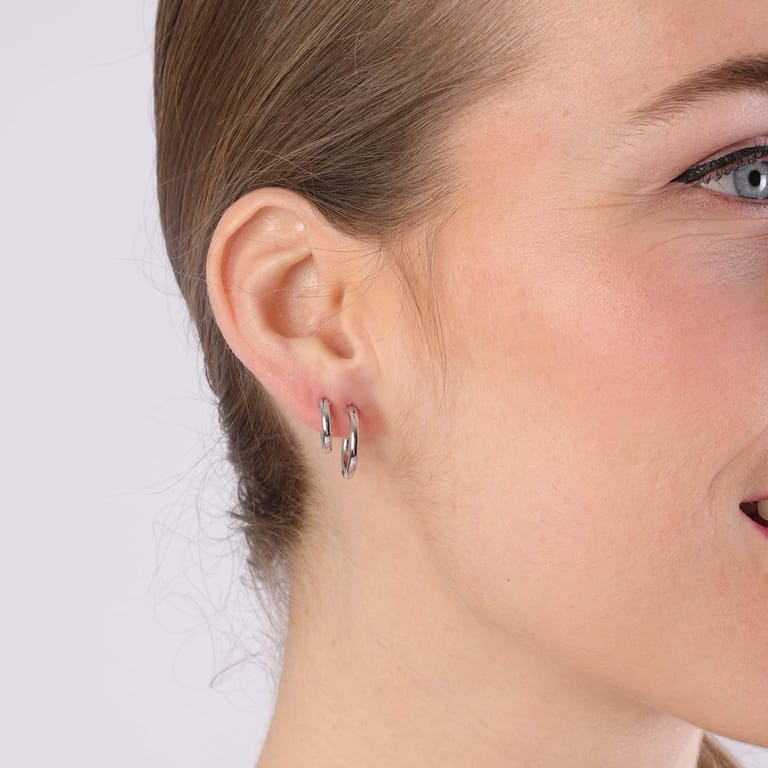Ohrringe aus 925 Silber, 12 mm
