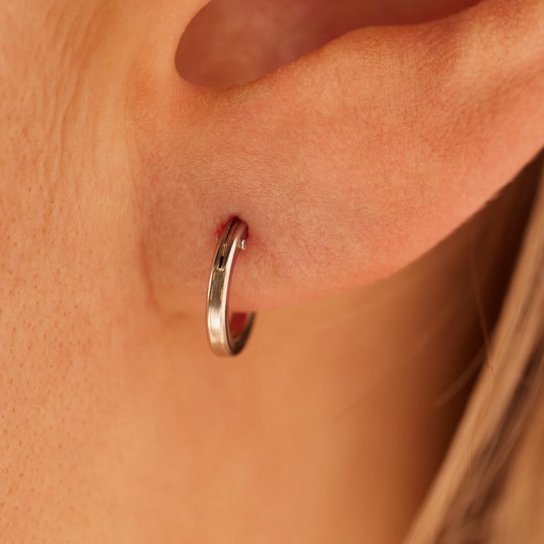 Ohrringe aus 925 Silber, 10 mm