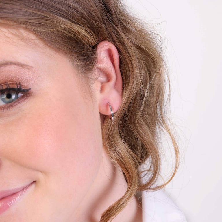 Zilveren oorringen 15mm voor dames