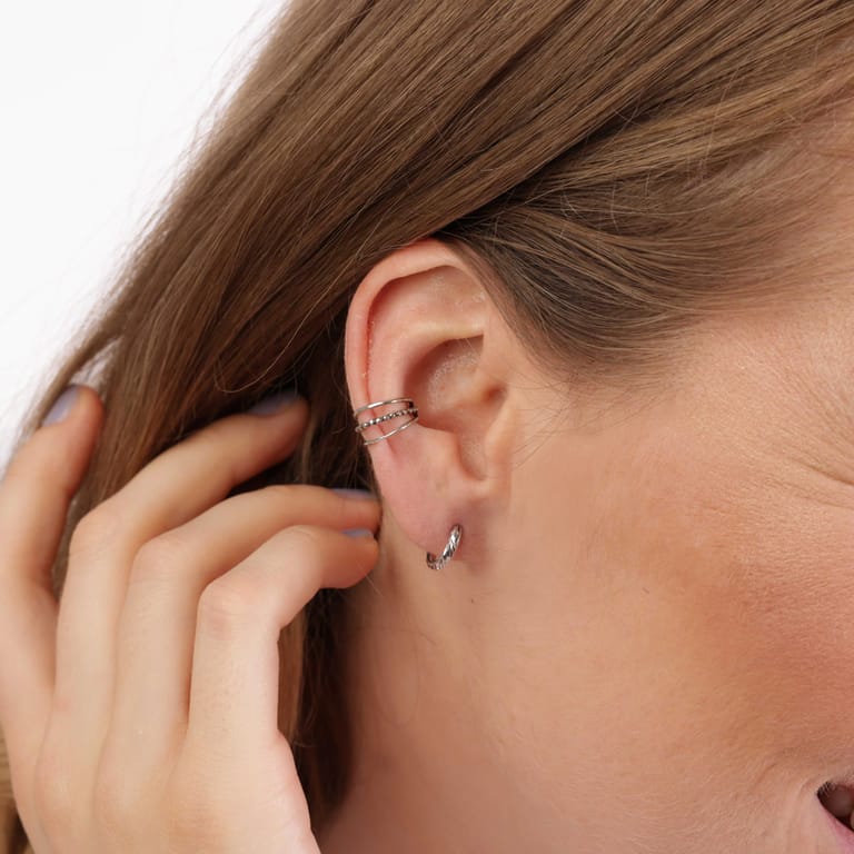 Zilveren oorringen 10mm hinge voor dames