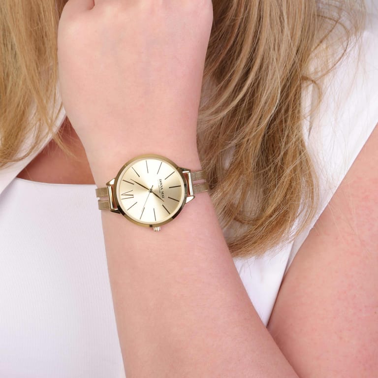 Donna Mae Dames Horloge Goudkleurig