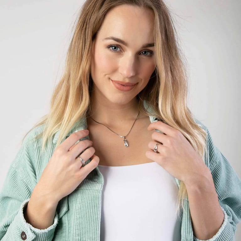 Ring, 925 Silber, matt/glänzend, mit Zirkonia