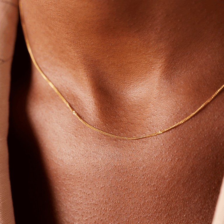 Kette, 585 Gelbgold, Gourmetglieder 0,81 mm