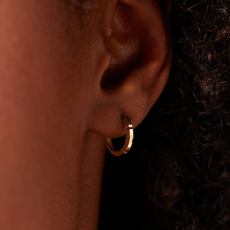 Ohrringe, Fantasie, aus 585 Gelbgold