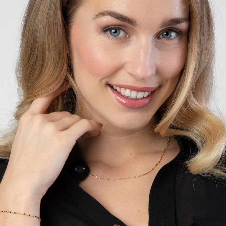 9 karaat armband met fantasie schakels