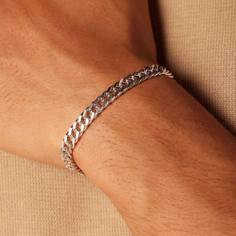 Armband, 925 Silber, Gourmetglied