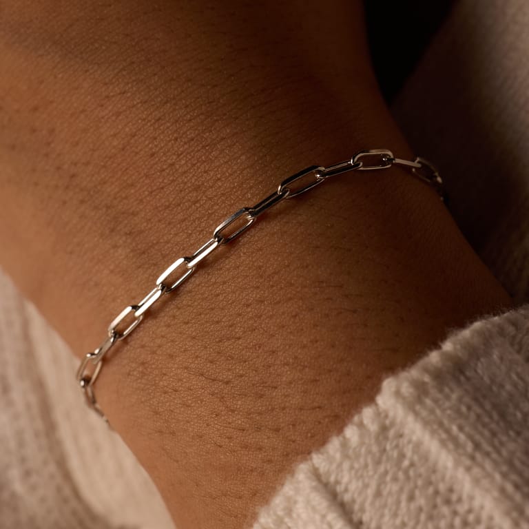 Armband aus 925 Silber, Closed-Forever, 3 mm