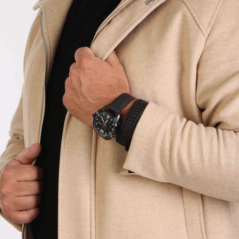 Pulsar Herrenarmbanduhr PZ4009X mit Lederarmband